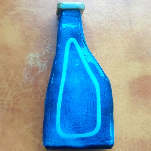 Gallant 1961 signed Vintage Blue Pottey Vase - Picture 1 of 7